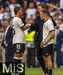 08.06.2025, Fussball UEFA Nations League 2024/25,  Spiel um Platz 3, Deutschland - Frankreich, in der MHP-Arena Stuttgart, Nach dem Spiel, v.li: Thilo Kehrer (Deutschland), Trainer Julian Nagelsmann (Deutschland), Florian Wirtz (Deutschland) 