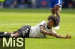 08.06.2025, Fussball UEFA Nations League 2024/25,  Spiel um Platz 3, Deutschland - Frankreich, in der MHP-Arena Stuttgart, Karim Adeyemi (Deutschland) am Boden 
