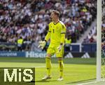 08.06.2025, Fussball UEFA Nations League 2024/25,  Spiel um Platz 3, Deutschland - Frankreich, in der MHP-Arena Stuttgart, Torwart Marc Andre ter-Stegen (Deutschland) gibt Anweisungen.