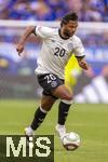 08.06.2025, Fussball UEFA Nations League 2024/25,  Spiel um Platz 3, Deutschland - Frankreich, in der MHP-Arena Stuttgart, Serge Gnabry (Deutschland) am Ball 