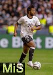 08.06.2025, Fussball UEFA Nations League 2024/25,  Spiel um Platz 3, Deutschland - Frankreich, in der MHP-Arena Stuttgart, Serge Gnabry (Deutschland) am Ball 