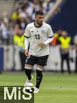 08.06.2025, Fussball UEFA Nations League 2024/25,  Spiel um Platz 3, Deutschland - Frankreich, in der MHP-Arena Stuttgart, Deniz Undav (Deutschland) am Ball 