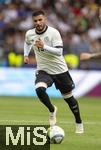 08.06.2025, Fussball UEFA Nations League 2024/25,  Spiel um Platz 3, Deutschland - Frankreich, in der MHP-Arena Stuttgart, Deniz Undav (Deutschland) am Ball 