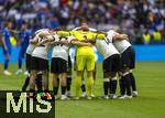 08.06.2025, Fussball UEFA Nations League 2024/25,  Spiel um Platz 3, Deutschland - Frankreich, in der MHP-Arena Stuttgart, Motivationskreis vor dem Spiel bei der Deutschen Mannschaft.
