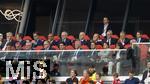08.06.2025, Fussball UEFA Nations League 2024/25,  Spiel um Platz 3, Deutschland - Frankreich, in der MHP-Arena Stuttgart, Ehrengast-Tribne mit DFB Prsident Bernd Neuendorf (Deutschland), Geschftsfhrer Hans-Joachim Watzke (Borussia Dortmund), Alexander Wehrle (VfB Stuttgart)