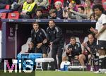 08.06.2025, Fussball UEFA Nations League 2024/25,  Spiel um Platz 3, Deutschland - Frankreich, in der MHP-Arena Stuttgart, v.li:  Co-Trainer Benjamin Glck, Co-Trainer Mads Buttgereit (Deutschland)