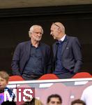 08.06.2025, Fussball UEFA Nations League 2024/25,  Spiel um Platz 3, Deutschland - Frankreich, in der MHP-Arena Stuttgart, Ehrengast-Tribne mit Sportdirektor Rudi Vller (Deutschland) und DFB Prsident Bernd Neuendorf (Deutschland), 
