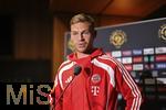 15.06.2025, Cincinnati (USA), FIFA Club World Cup 2025, Gruppe C, FC Bayern Mnchen Pressekonferenz vor dem Spiel gegen Auckland City im TQL Stadium, Joshua Kimmich (FC Bayern Mnchen) beim Pressegesprch.