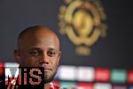 15.06.2025, Cincinnati (USA), FIFA Club World Cup 2025, Gruppe C, FC Bayern Mnchen Pressekonferenz vor dem Spiel gegen Auckland City im TQL Stadium, Vincent Kompany (Bayern Mnchen) beantwortet die Fragen der Journalisten zum kommenden Auftaktspiel der Klub-WM.