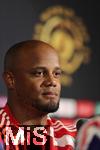 15.06.2025, Cincinnati (USA), FIFA Club World Cup 2025, Gruppe C, FC Bayern Mnchen Pressekonferenz vor dem Spiel gegen Auckland City im TQL Stadium, Vincent Kompany (Bayern Mnchen) beantwortet die Fragen der Journalisten zum kommenden Auftaktspiel der Klub-WM.