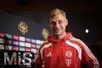 15.06.2025, Cincinnati (USA), FIFA Club World Cup 2025, Gruppe C, FC Bayern Mnchen Pressekonferenz vor dem Spiel gegen Auckland City im TQL Stadium, Joshua Kimmich (FC Bayern Mnchen) beim Pressegesprch.