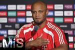 15.06.2025, Cincinnati (USA), FIFA Club World Cup 2025, Gruppe C, FC Bayern Mnchen Pressekonferenz vor dem Spiel gegen Auckland City im TQL Stadium, Vincent Kompany (Bayern Mnchen) beantwortet die Fragen der Journalisten zum kommenden Auftaktspiel der Klub-WM.