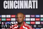15.06.2025, Cincinnati (USA), FIFA Club World Cup 2025, Gruppe C, FC Bayern Mnchen Pressekonferenz vor dem Spiel gegen Auckland City im TQL Stadium, Vincent Kompany (Bayern Mnchen) beantwortet die Fragen der Journalisten zum kommenden Auftaktspiel der Klub-WM.