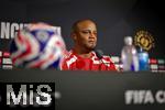 15.06.2025, Cincinnati (USA), FIFA Club World Cup 2025, Gruppe C, FC Bayern Mnchen Pressekonferenz vor dem Spiel gegen Auckland City im TQL Stadium, Vincent Kompany (Bayern Mnchen) beantwortet die Fragen der Journalisten zum kommenden Auftaktspiel der Klub-WM.
