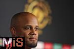 15.06.2025, Cincinnati (USA), FIFA Club World Cup 2025, Gruppe C, FC Bayern Mnchen Pressekonferenz vor dem Spiel gegen Auckland City im TQL Stadium, Vincent Kompany (Bayern Mnchen) beantwortet die Fragen der Journalisten zum kommenden Auftaktspiel der Klub-WM.