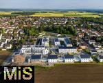 17.06.2025,  Bad Wrishofen,  Neubauprojekt in der Gartenstadt. Neue Wohnanlage auf dem Gelnde der ehemaligen Schwermer Fabrik. Luftbild. 
