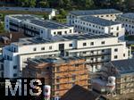 17.06.2025,  Bad Wrishofen,  Neubauprojekt in der Gartenstadt. Neue Wohnanlage auf dem Gelnde der ehemaligen Schwermer Fabrik. Luftbild. 