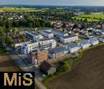 17.06.2025,  Bad Wrishofen,  Neubauprojekt in der Gartenstadt. Neue Wohnanlage auf dem Gelnde der ehemaligen Schwermer Fabrik. Luftbild. 