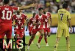 21.06.2025, FIFA Club World Cup 2025, Gruppe C, FC Bayern Mnchen - CA Boca Juniors, im Hard-Rock-Stadium in Miami, Florida (USA), mitte: Aleksandar Pavlovic (Bayern Mnchen)  jubelt vergeblich 