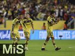 21.06.2025, FIFA Club World Cup 2025, Gruppe C, FC Bayern Mnchen - CA Boca Juniors, im Hard-Rock-Stadium in Miami, Florida (USA),  v.li: Ayrton COSTA, Lautaro BLANCO, Lautaro DI LOLLO (Boca Juniors) 
