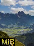 21.06.2025, Wandern im Allgu bei Oberjoch, Ausblick vom Berg Iseler,  Er ist der Hausberg von Oberjoch und Bad Hindelang. Blick nach Tannheim (sterreich) ins Tannheimer Tal. 