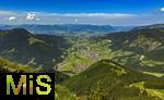 21.06.2025, Wandern im Allgu bei Oberjoch, auf dem Wanderweg zum Berg Iseler sieht man im Tal die Stadt Bad Hindelang.  