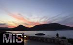 23.06.2025,  Beliebtes Reiseziel der Deutschen, Mallorca. Hier in Cala Ratjada, Sonnenuntergang an der Cala Agulla.
