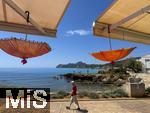 23.06.2025,  Beliebtes Reiseziel der Deutschen, Mallorca. Hier Cala Ratjada, an der Promenade.