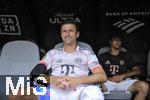 29.06.2025, FIFA Club World Cup 2025, Achtelfinale, CR Flamengo Rio de Janeiro - FC Bayern Mnchen, im Hard Rock Stadium (Miami Gardens, FL), Thomas Mller (FC Bayern Mnchen) auf der Bank 
