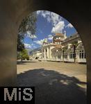29.6.2025, Meran in Sdtirol, Italien. Das Kurhaus in der Stadtmitte.
