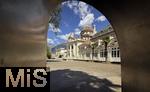 29.6.2025, Meran in Sdtirol, Italien. Das Kurhaus in der Stadtmitte.