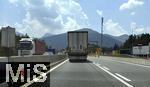 26.06.2025, Brennerautobahn bei Innsbruck (sterreich). Fahrtrichtung Sden bei Steinach (sterreich)