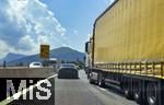 26.06.2025, Brennerautobahn bei Innsbruck (sterreich). Fahrtrichtung Sden bei Steinach (sterreich)