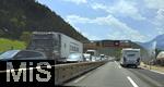 26.06.2025, Brennerautobahn bei Innsbruck (sterreich). Fahrtrichtung Sden.