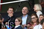 04.07.2025, UEFA Frauen-Europameisterschaft 2025 in der Schweiz. Spieltag 1, Vorrunde, Deutschland - Polen, im Kybunpark (St. Gallen, Schweiz). DFB Prsident Bernd Neuendorf (mi., Deutschland)