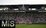 04.07.2025, UEFA Frauen-Europameisterschaft 2025 in der Schweiz. Spieltag 1, Vorrunde, Deutschland - Polen, im Kybunpark (St. Gallen, Schweiz). im Stadion wird dem dragisch bei einem Autounfall tdlich verunglckten Liverpool Spieler Diogo Jota gedacht
