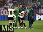 04.07.2025, UEFA Frauen-Europameisterschaft 2025 in der Schweiz. Spieltag 1, Vorrunde, Deutschland - Polen, im Kybunpark (St. Gallen, Schweiz). Giulia Gwinn (Deutschland) muss unter Trnen Verletzungs bedingt vom Spielfeld gehen