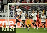 04.07.2025, UEFA Frauen-Europameisterschaft 2025 in der Schweiz. Spieltag 1, Vorrunde, Deutschland - Polen, im Kybunpark (St. Gallen, Schweiz). Jubel Torschtze Jule Brand (Deutschland) zum Tor zum 1:0