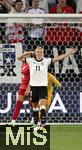 04.07.2025, UEFA Frauen-Europameisterschaft 2025 in der Schweiz. Spieltag 1, Vorrunde, Deutschland - Polen, im Kybunpark (St. Gallen, Schweiz). Jubel Torschtzin Lea Schller (Deutschland) zum Tor zum 2:0