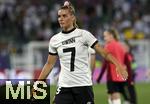04.07.2025, UEFA Frauen-Europameisterschaft 2025 in der Schweiz. Spieltag 1, Vorrunde, Deutschland - Polen, im Kybunpark (St. Gallen, Schweiz). Schlussjubel von Selina Cerci (Deutschland) whrend sie das Trikot der verletzten Giulia Gwinn (Deutschland) trgt