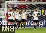 04.07.2025, UEFA Frauen-Europameisterschaft 2025 in der Schweiz. Spieltag 1, Vorrunde, Deutschland - Polen, im Kybunpark (St. Gallen, Schweiz). Torjubel, Sarai Linder (Deutschland), Lea Schller (Deutschland), Linda Dallmann (Deutschland), Sjoeke Nsken (Deutschland), Rebecca Knaak (Deutschland) 