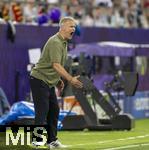 04.07.2025, UEFA Frauen-Europameisterschaft 2025 in der Schweiz. Spieltag 1, Vorrunde, Deutschland - Polen, im Kybunpark (St. Gallen, Schweiz). Trainer Christian Wck (Deutschland) in Rage 