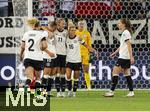04.07.2025, UEFA Frauen-Europameisterschaft 2025 in der Schweiz. Spieltag 1, Vorrunde, Deutschland - Polen, im Kybunpark (St. Gallen, Schweiz). Torjubel Klara Bhl (Deutschland),, Lea Schller (Deutschland), Linda Dallmann (Deutschland) 