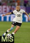 04.07.2025, UEFA Frauen-Europameisterschaft 2025 in der Schweiz. Spieltag 1, Vorrunde, Deutschland - Polen, im Kybunpark (St. Gallen, Schweiz). Elisa Sen (Deutschland)  am Ball 