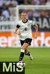 04.07.2025, UEFA Frauen-Europameisterschaft 2025 in der Schweiz. Spieltag 1, Vorrunde, Deutschland - Polen, im Kybunpark (St. Gallen, Schweiz). Janina Minge  (Deutschland) am Ball 
