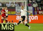 04.07.2025, UEFA Frauen-Europameisterschaft 2025 in der Schweiz. Spieltag 1, Vorrunde, Deutschland - Polen, im Kybunpark (St. Gallen, Schweiz). Rebecca Knaak (Deutschland) am Ball 