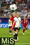 04.07.2025, UEFA Frauen-Europameisterschaft 2025 in der Schweiz. Spieltag 1, Vorrunde, Deutschland - Polen, im Kybunpark (St. Gallen, Schweiz). Lea Schller (Deutschland) nachdenklich 