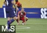 05.07.2025, FIFA Club World Cup 2025, Viertelfinale, Paris St. Germain - FC Bayern Mnchen, im Mercedes-Benz Stadium (Atlanta, GA), Konrad Laimer (FC Bayern Mnchen) nachdenklich 