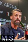 07.07.2025, Fussball 1. Bundesliga 2025/2026, Trainingsauftakt FC Augsburg, Pressekonferenz in der WWK-Arena Augsburg, Vorstellung von Trainer Sandro Wagner (FC Augsburg). 
 


