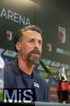07.07.2025, Fussball 1. Bundesliga 2025/2026, Trainingsauftakt FC Augsburg, Pressekonferenz in der WWK-Arena Augsburg, Vorstellung von Trainer Sandro Wagner (FC Augsburg). 
 

